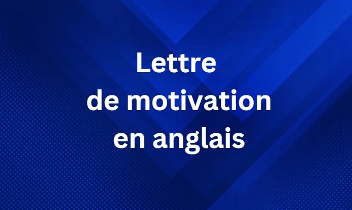 lettre de motivation en anglais