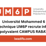 Université Mohammed 6 Polytechnique UM6P recrute infirmier polyvalent CAMPUS RABAT recrutement maroc emploi maroc alwadifa